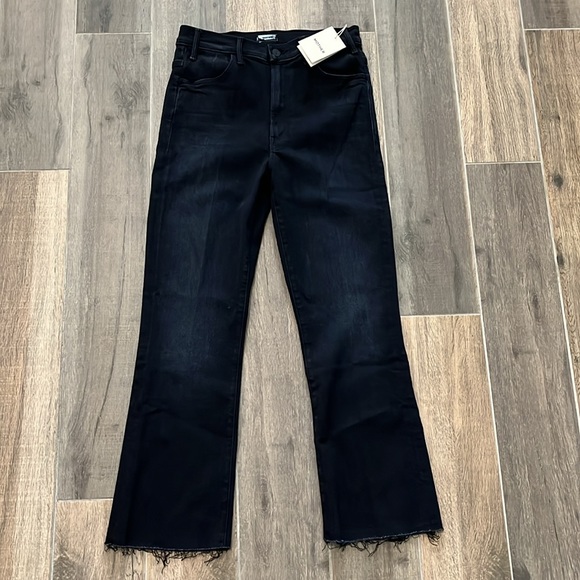 NWT MOTHER The Hustler Ankle Fray Jeans in Encounters At Night Size 26 - Picture 4 of 10